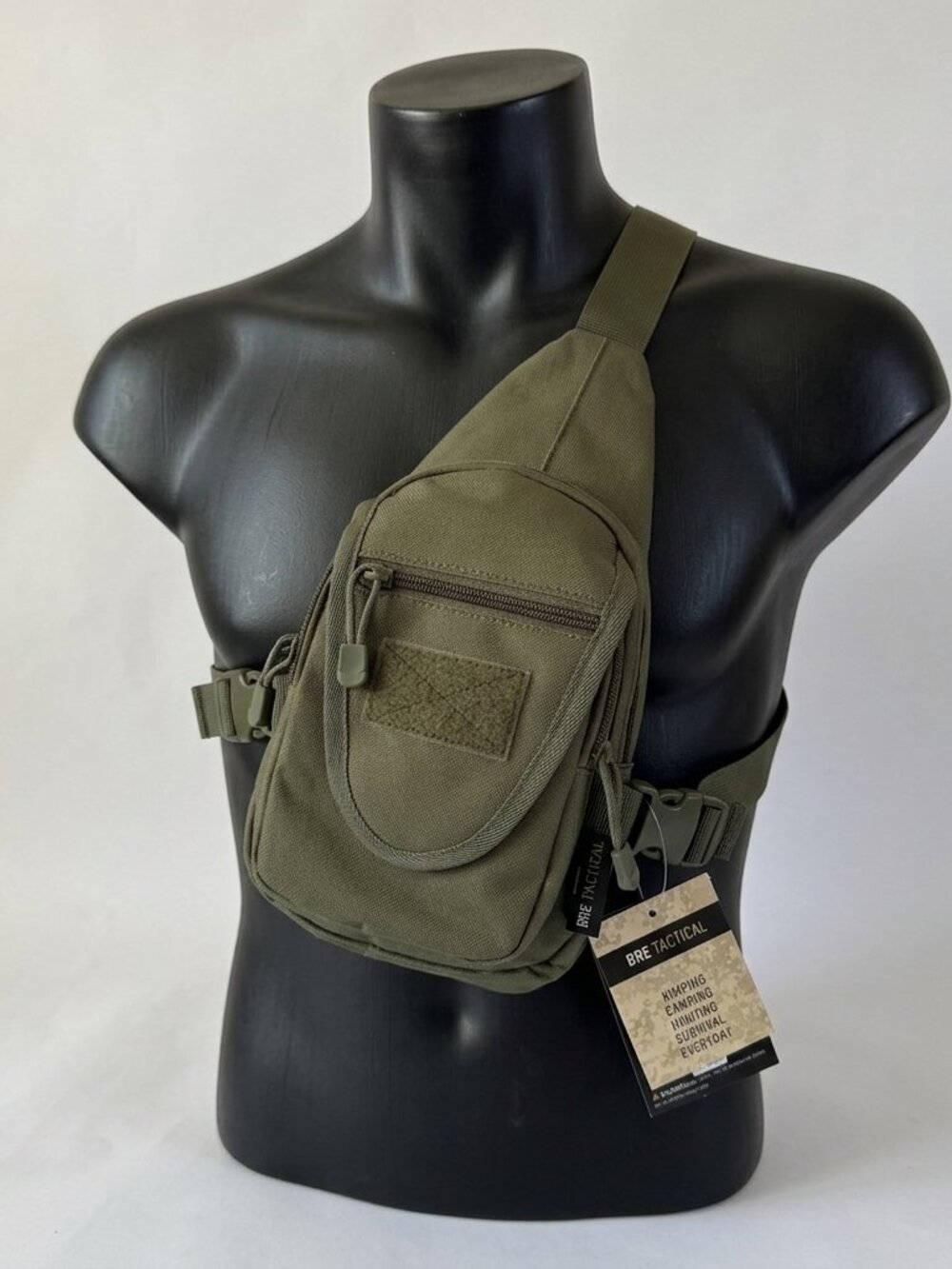Bre Tactical Sling Chest Pack Shoulder Utility bag 91-00065 Army Green